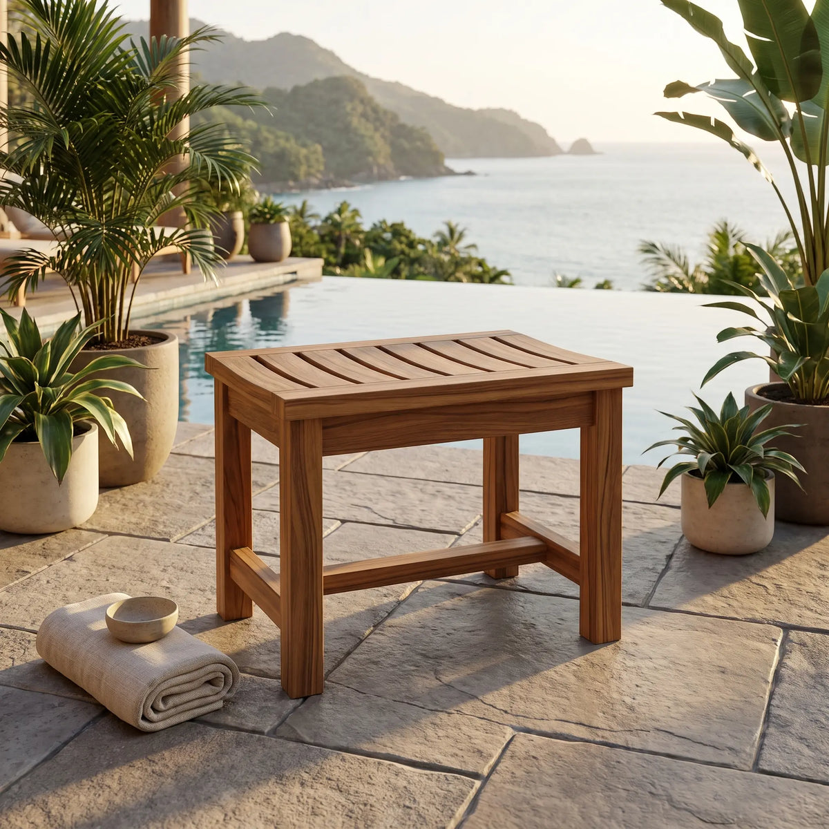 Anderson Teak Madison 24" Backless Chair
