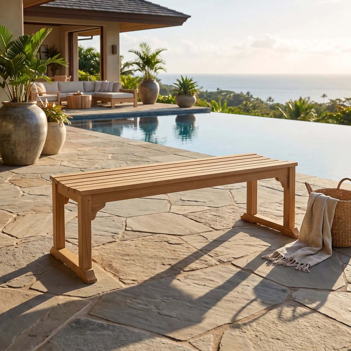 Anderson Teak Mason 3-Seater Backless Bench