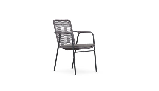 Milos Stackable Dining Chair, Set of 4, Sandstone