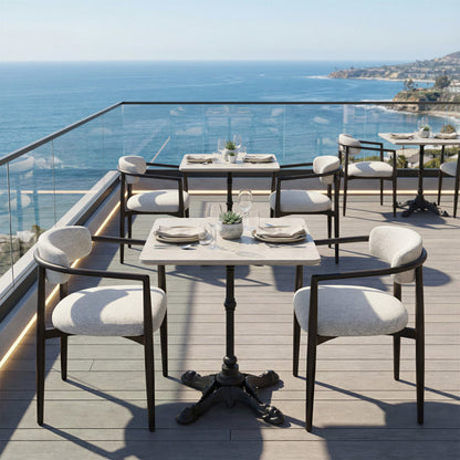 Midori Outdoor Patio Dining Chair, White