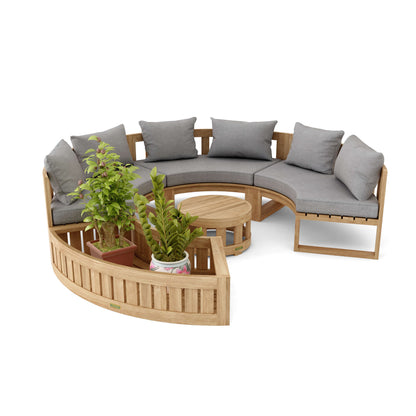 Anderson Teak Circular Modular Deep Seating Set