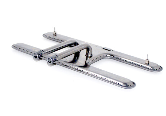 Modern Home Products Dual H-Style Stainless Steel Burner, with Twist-Lock Venturi, model GGDLB13TL