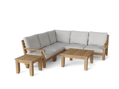 Anderson Teak Riviera 7-Piece Modular Set w/ Square Table