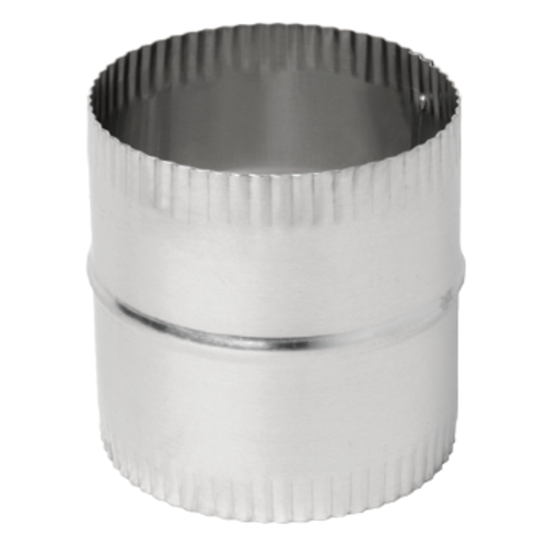Napoleon W175-0002 galvanized steel 8-inch coupler for connecting fireplace and stove venting pipes.