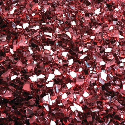 Napoleon MKGR red glass media kit featuring vibrant, shimmering tempered glass beads for Astound fireplaces.