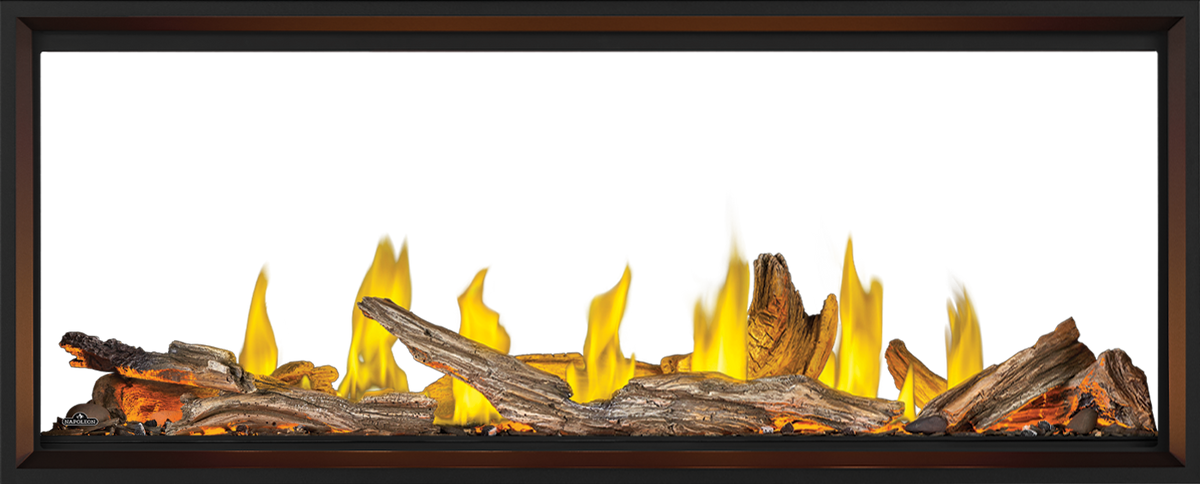 Napoleon Tall Linear Vector 62 See Through Fireplace, Direct Vent, Natural Gas