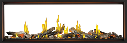 Napoleon Tall Linear Vector 74 See Through Fireplace with Luminous Logs, Natural Gas