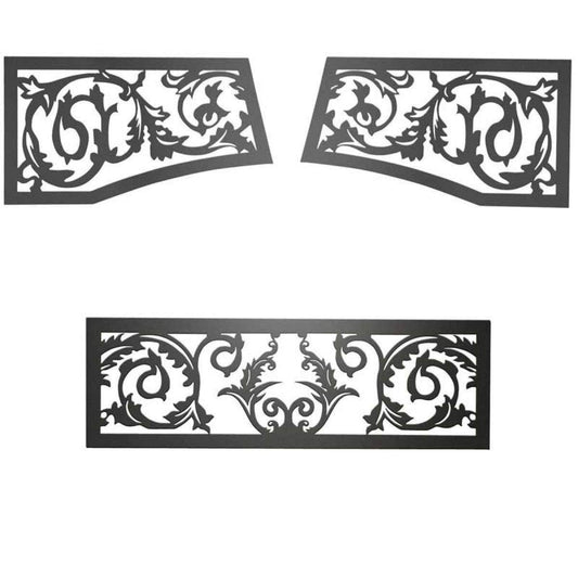 Napoleon Victorian Ornamental Insets, Metallic Black, for Vittoria
