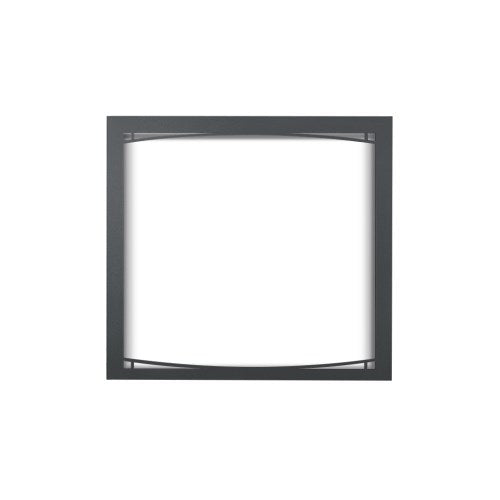 Napoleon ZAX36CH Charcoal Zen decorative fireplace front with minimalist geometric design for 36-inch fireplaces
