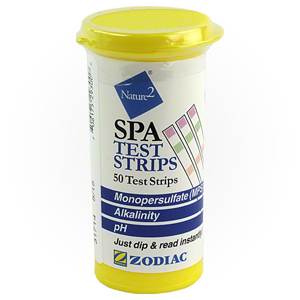 Nature2 Spa Test Strips, 50-Count, MPS, Alkalinity and pH, model W29300