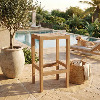 Anderson Teak New Montego Backless Bar Chair
