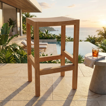 Anderson Teak New Montego Backless Bar Chair