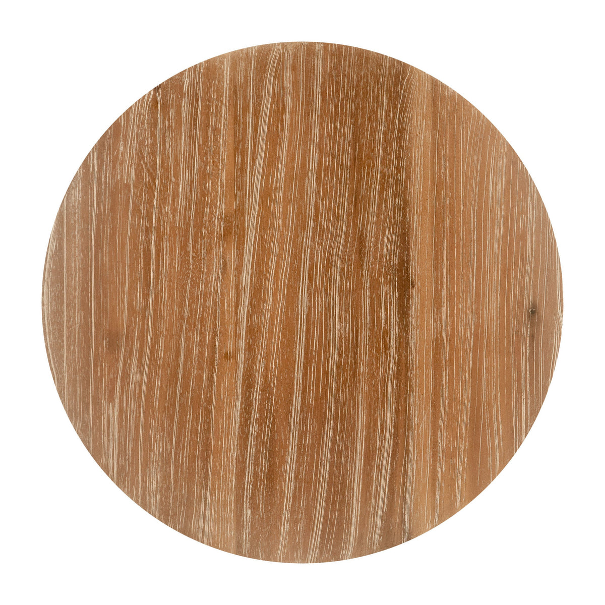 Biban Outdoor Patio Side Table, Natural & Gray