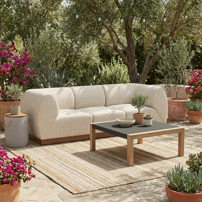 Teras Outdoor Patio Coffee Table, Gray