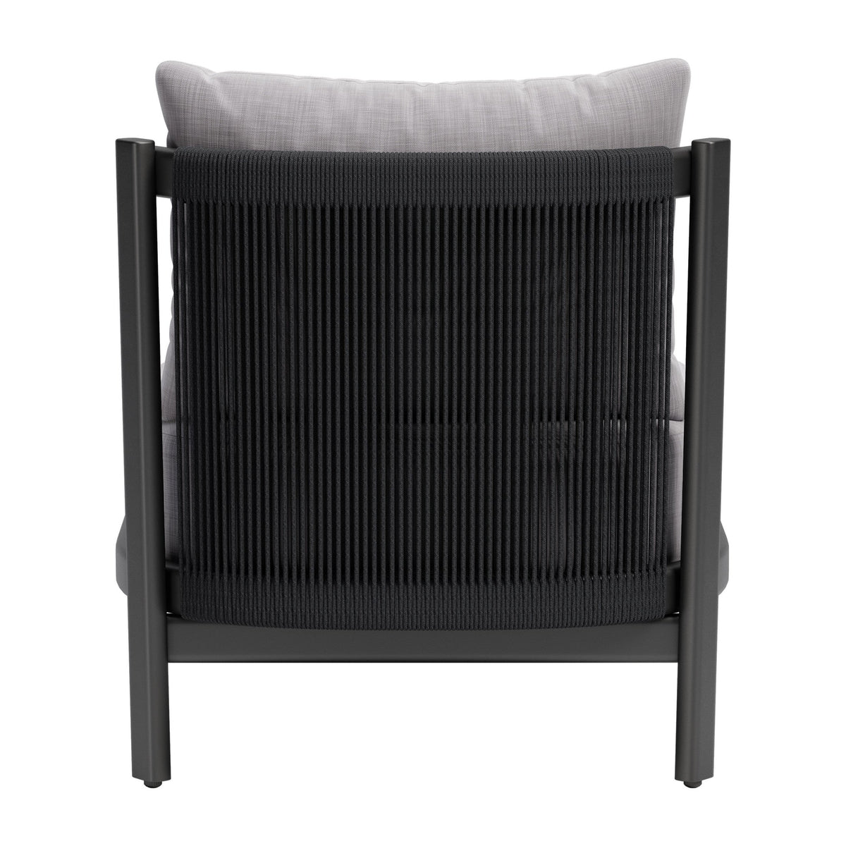 Horizon Outdoor Patio Accent Chair, Gray