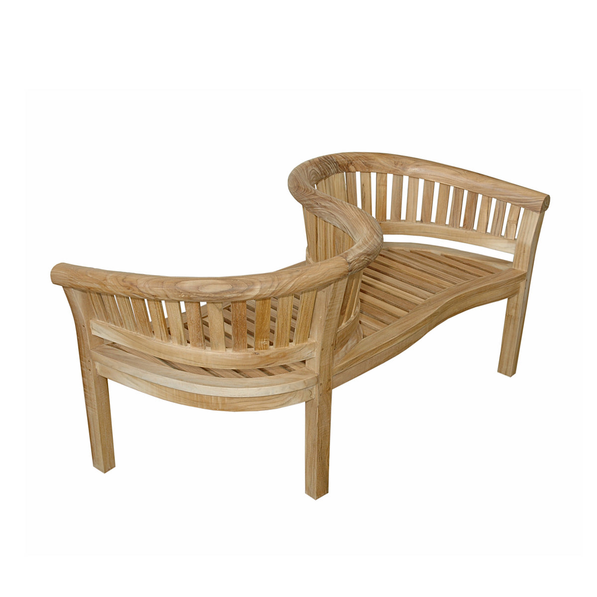 Anderson Teak Curve Love Seat 59"W 28"D 32"H
