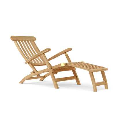 Anderson Teak Royal Steamer 3-Piece Set with Side Table