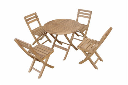 Anderson Teak Chester Alabama 5-Piece Bistro Set