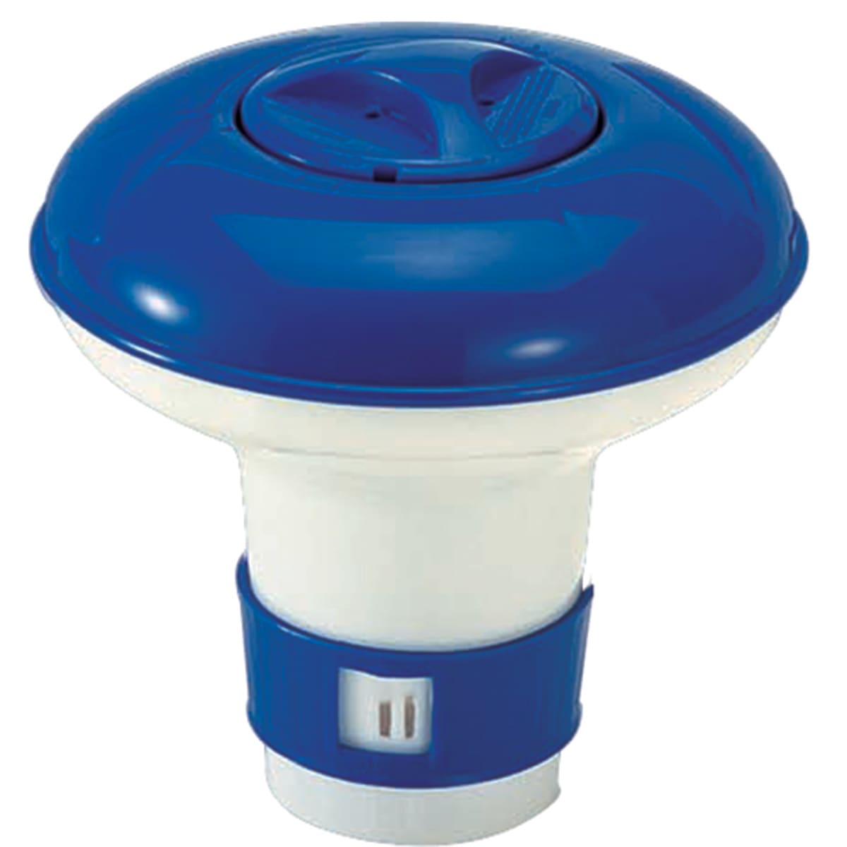 Ocean Blue Small Floating Chemical Dispenser, Blue and White, for 1 inch Chlorine and Bromine Tablets, model 160005