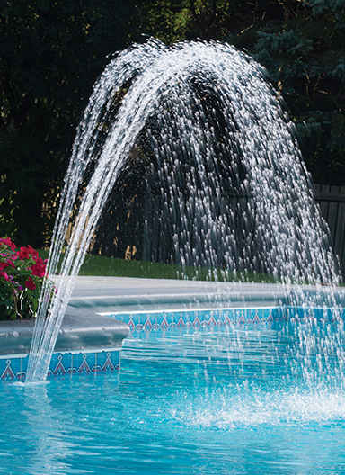 Ocean Blue Waterfall Fountain, model 180005
