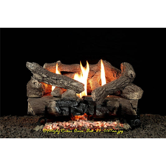 Heatmaster OO-30 30 inch Ocoee Oak vent free log set