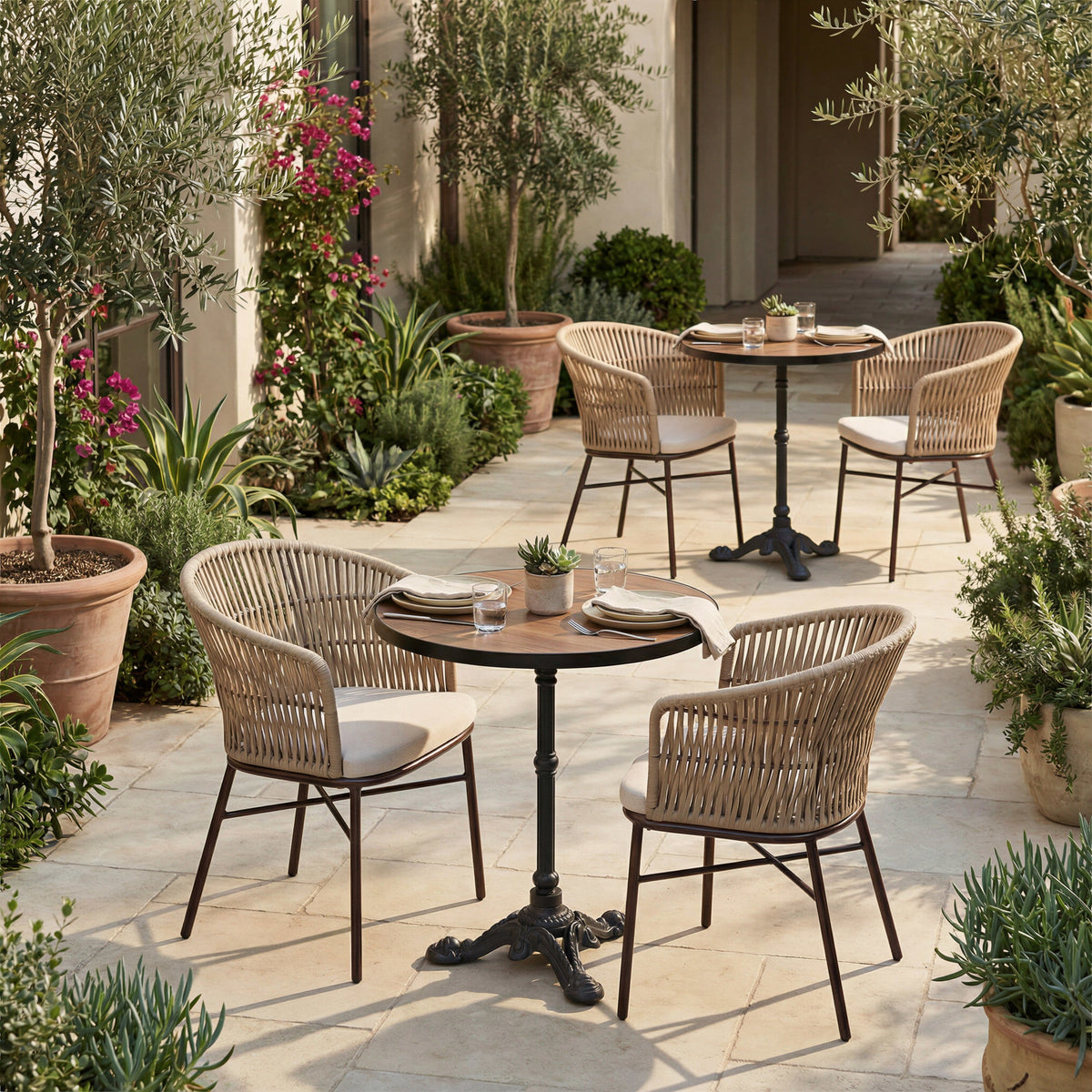 Gazebo Outdoor Patio Dining Table, Walnut