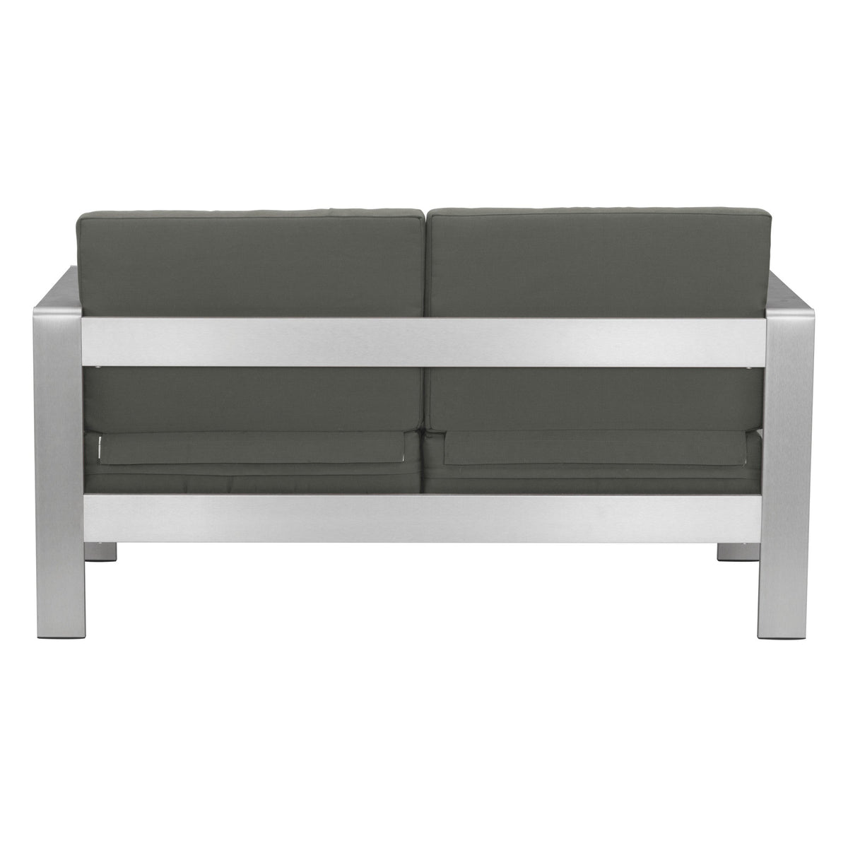 Cosmopolitan Outdoor Patio Sofa, Dark Gray