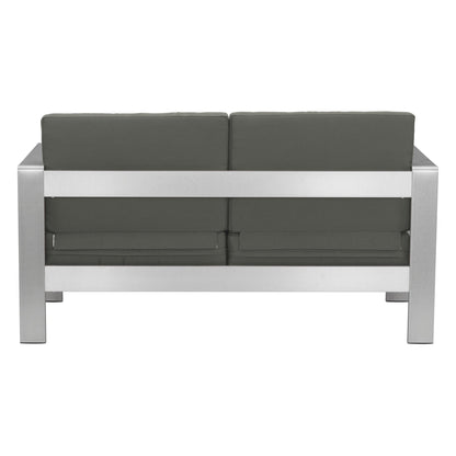 Cosmopolitan Outdoor Patio Sofa, Dark Gray