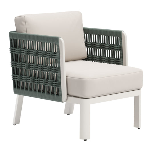Bridgehampton Outdoor Patio Armchair, White