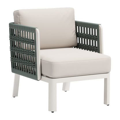 Bridgehampton Outdoor Patio Armchair, White