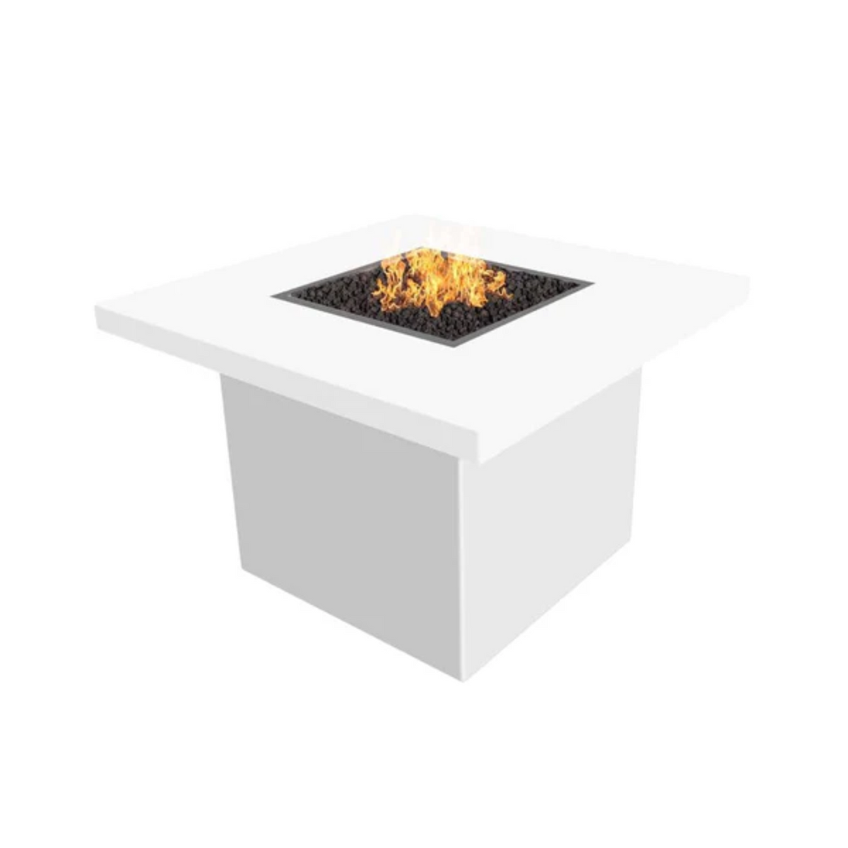 The Outdoor Plus Bella Fire Table, 36 inch, Square, Stainless Steel, model OPT-BELSS36, view 3