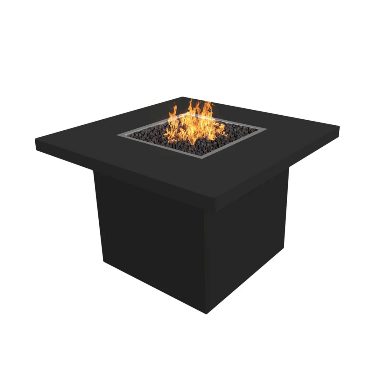 The Outdoor Plus Bella Fire Table, 36 inch, Square, Stainless Steel, model OPT-BELSS36, view 2