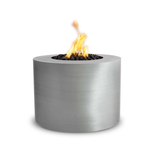 The Outdoor Plus Beverly Fire Pit, 30 inch, Round, Stainless Steel, model OPT-30RRSS