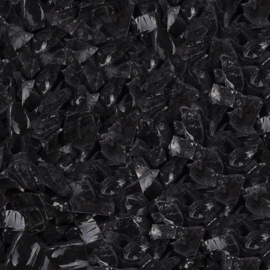 The Outdoor Plus Black Glass Fire Media, 25 lb, 1/2 inch to 3/4 inch, model OPT-701