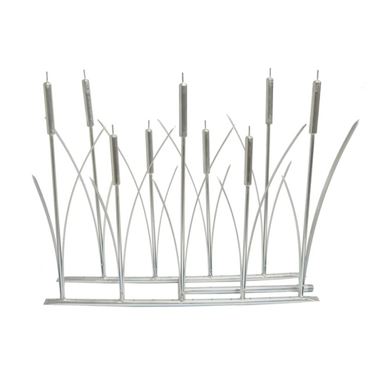 The Outdoor Plus Cat Tail Fireplace Burner, 6 inch x 18 inch, Stainless Steel, model OPT-18WRF18