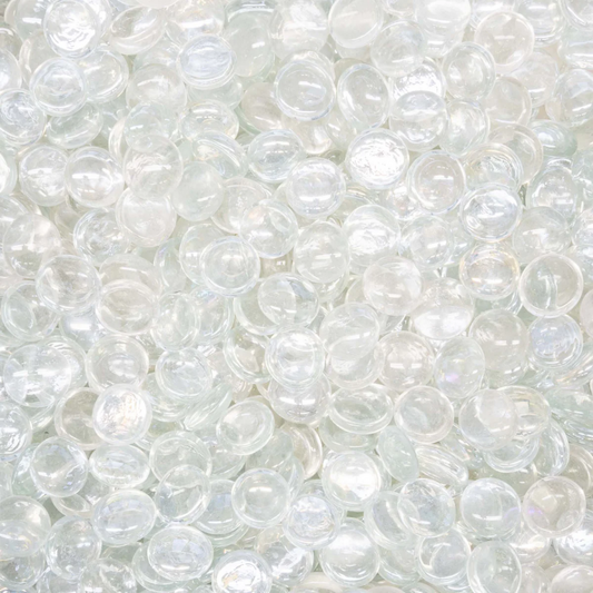 The Outdoor Plus Clear Pebbles, 25 lb, 3/4 inch, model OPT-PBCLR