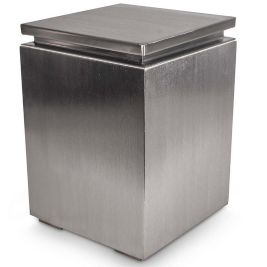 The Outdoor Plus Propane Tank Enclosure with Removable Top, Stainless Steel, model OPT-LPHIDESS