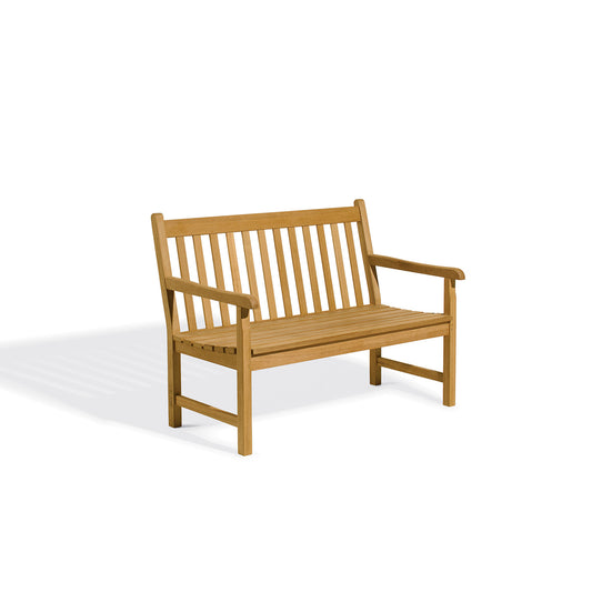 Oxford Garden Classic Teak 4' Bench shown on a plain white background