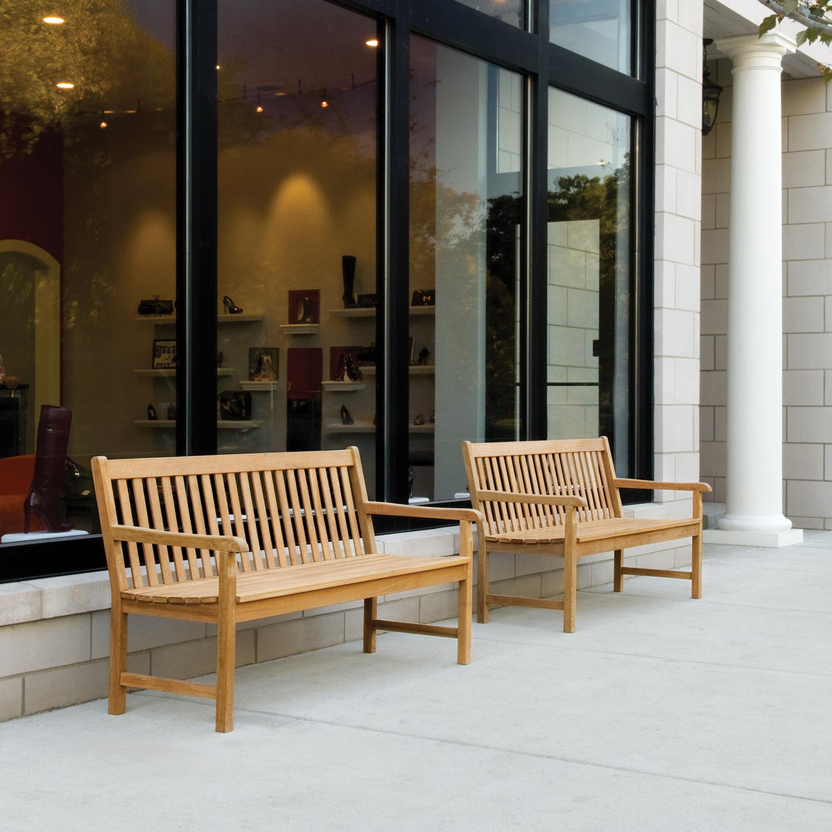 Oxford Garden Classic Teak 5 ft Bench, view 2