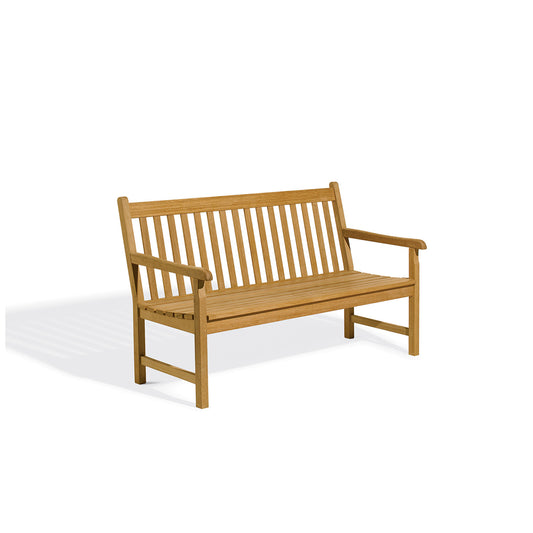 Oxford Garden Classic Teak 5' Bench shown on a plain white background
