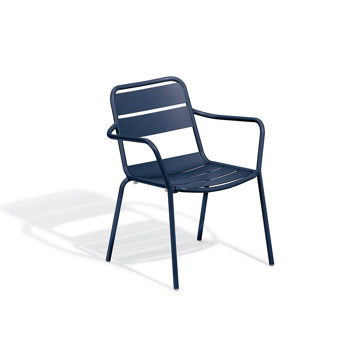 Oxford Garden Kapri Stacking Aluminum Dining Armchair