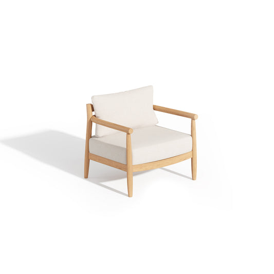 Oxford Garden Lido Teak Club Chair shown on a plain white background