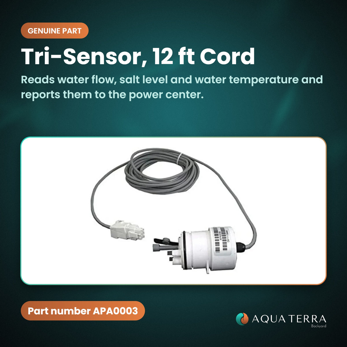 AutoPilot Tri-Sensor, 12 ft Cord, APA0003 genuine part, what it does