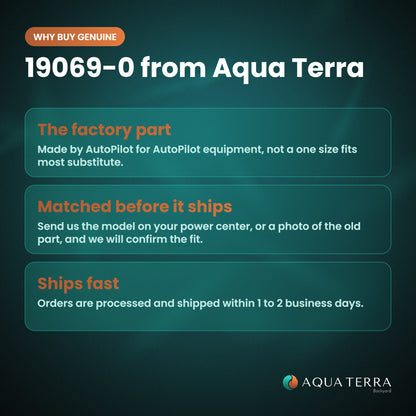 AutoPilot Union O-Ring, 1-1/2 in, 19069-0 genuine part, matched and shipped by Aqua Terra Backyard
