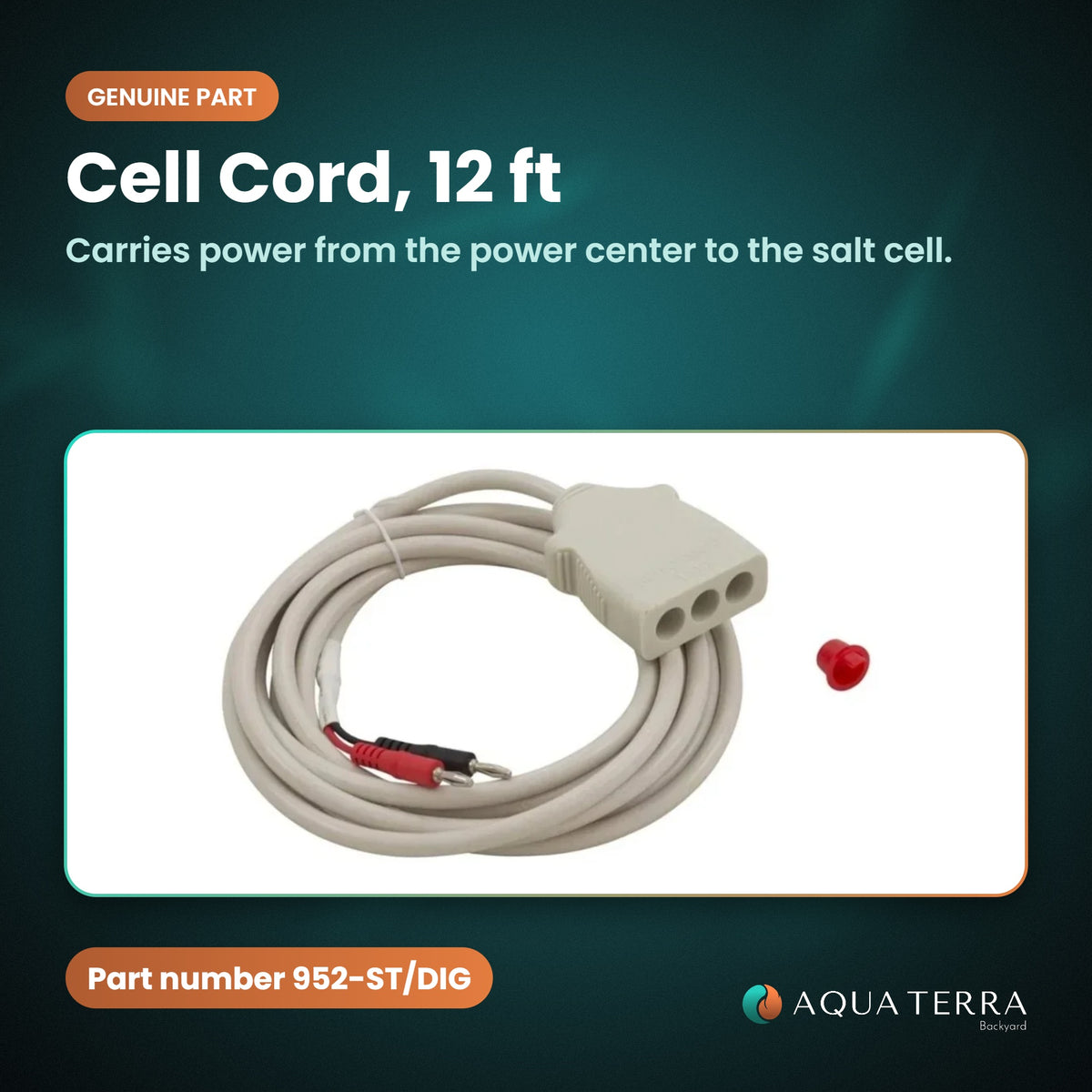 AutoPilot Cell Cord, 12 ft, 952-ST/DIG genuine part, what it does