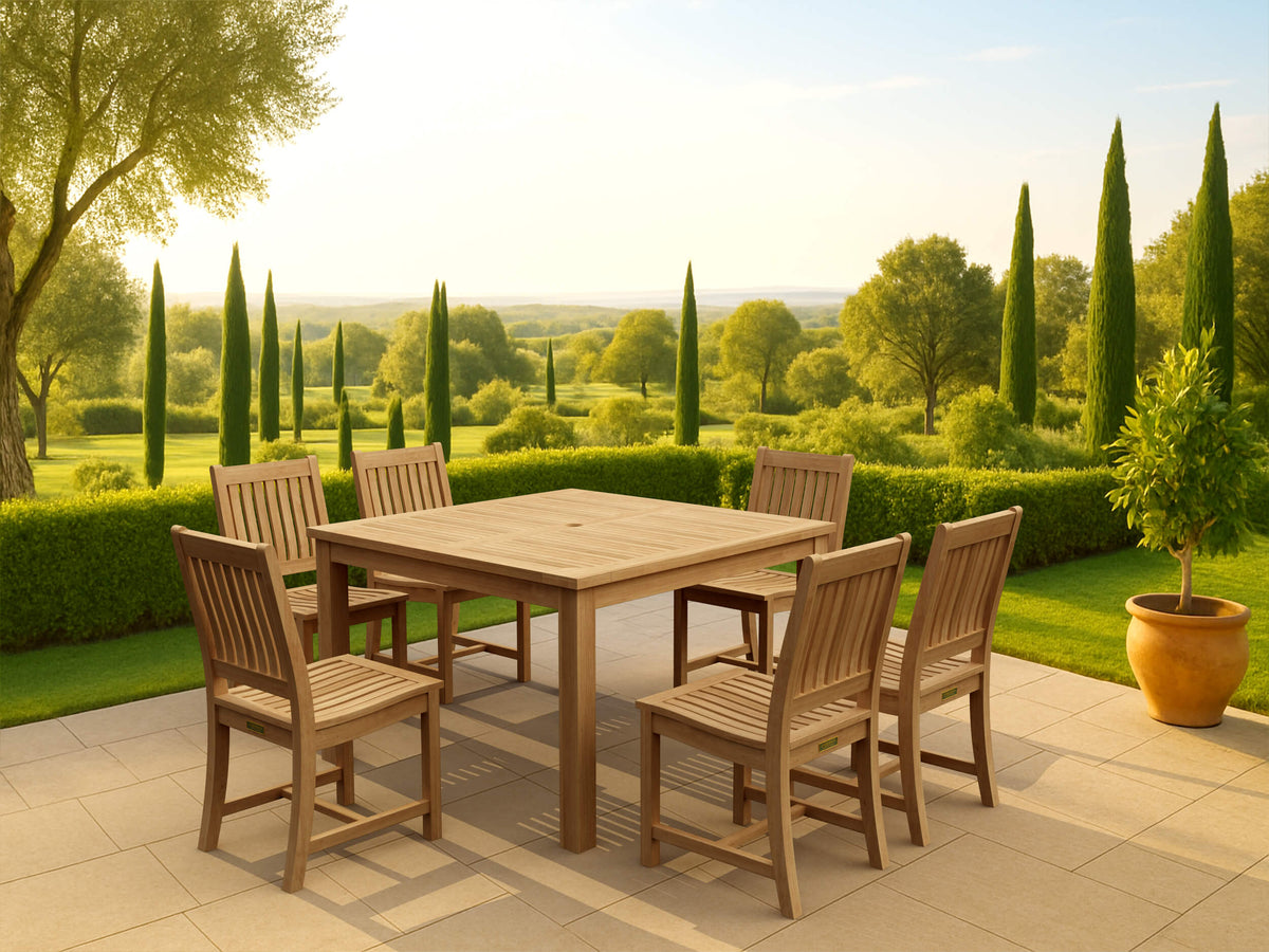 Anderson Teak Windsor Rialto 7-Piece Dining Table Set