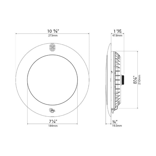 PAL Lighting EvenGlow Color Change LED Pool Light, 80 ft Cord, model 64-EGL-80