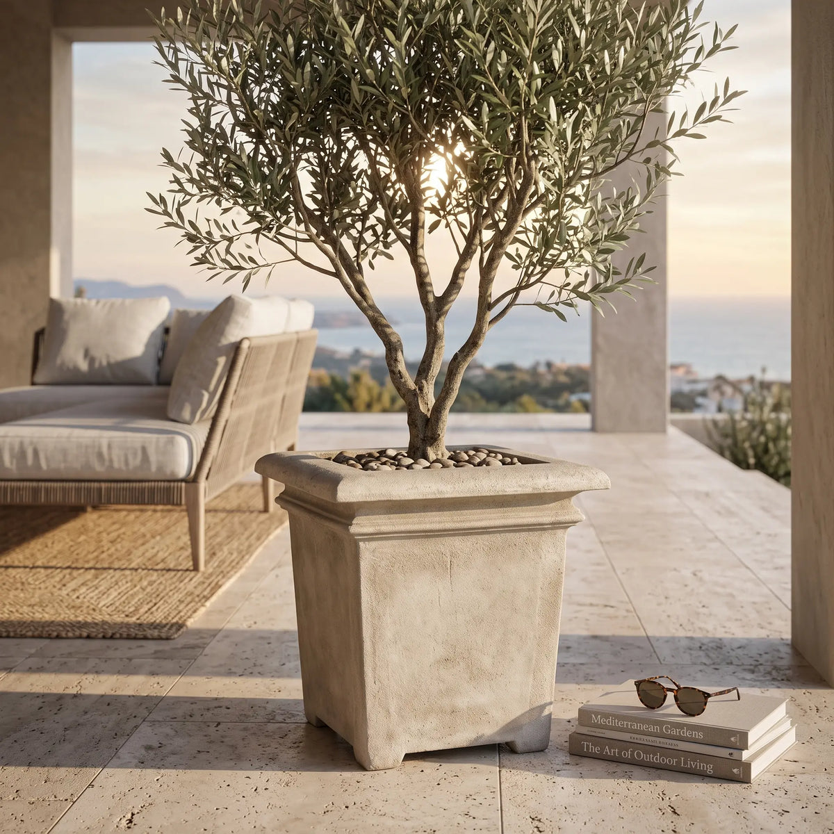 Anderson Teak Palace Square Planter
