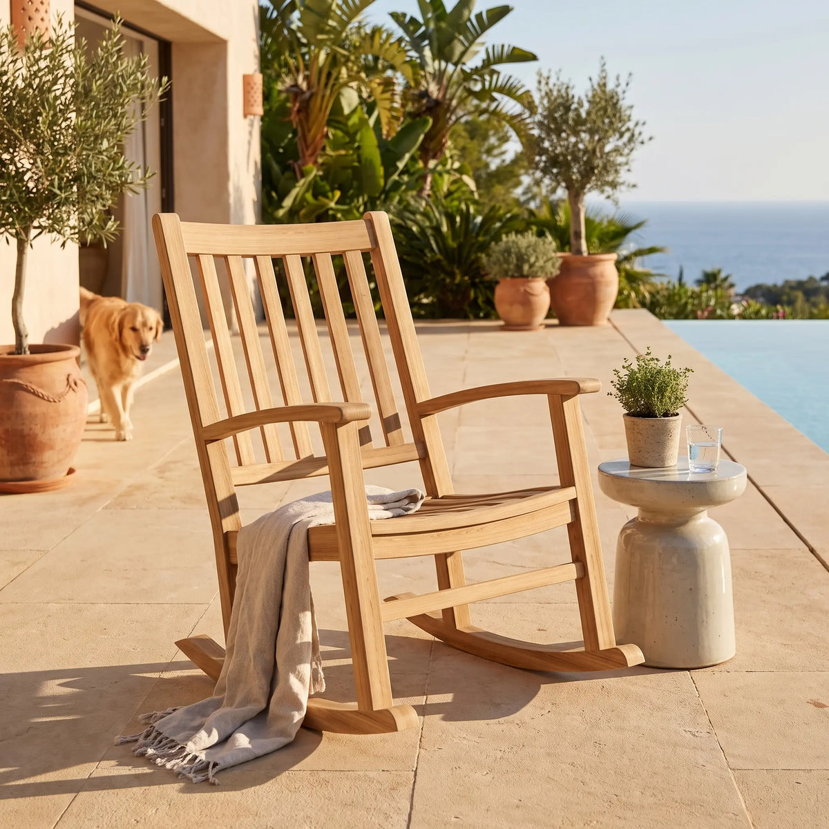 Anderson Teak Palm Beach Rocking Armchair