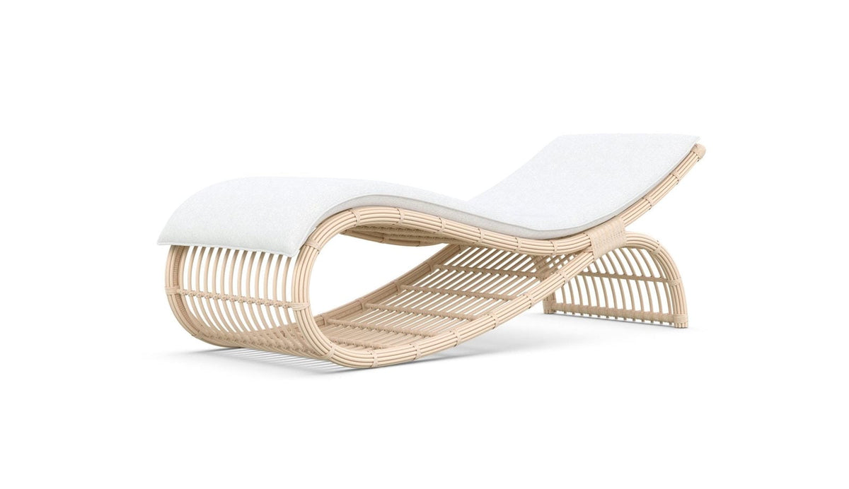 Paloma Wave Chaise Lounge, Almond